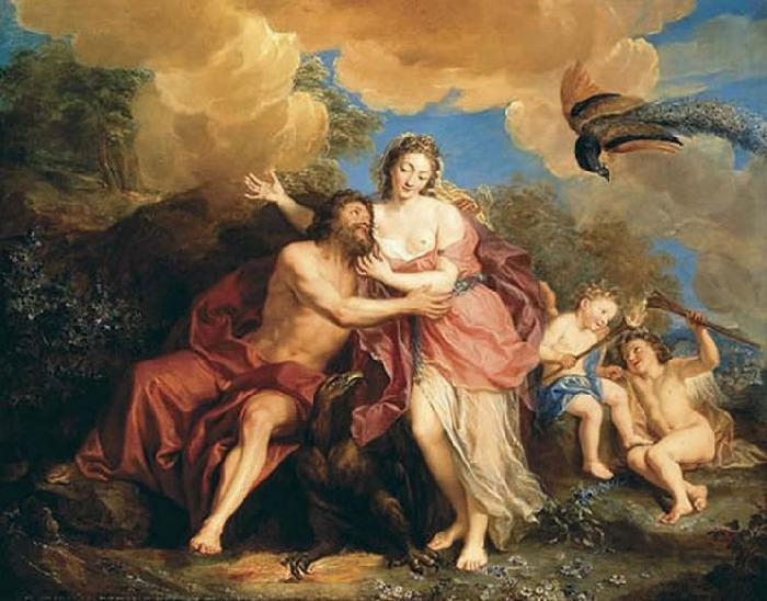 Franz Christoph Janneck Jupiter and Juno oil painting image